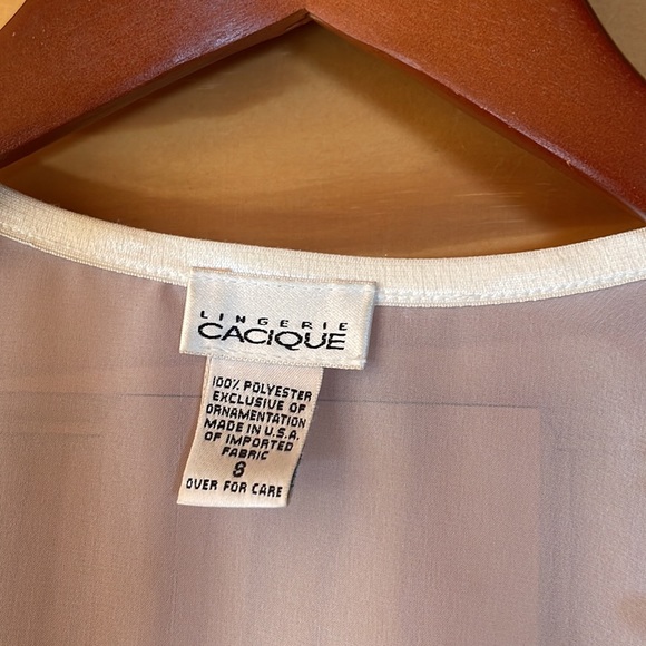 White & Lace Lingerie Cacique Nighty & Robe Set 💚REDUCED PRICE 💚 - Picture 5 of 5